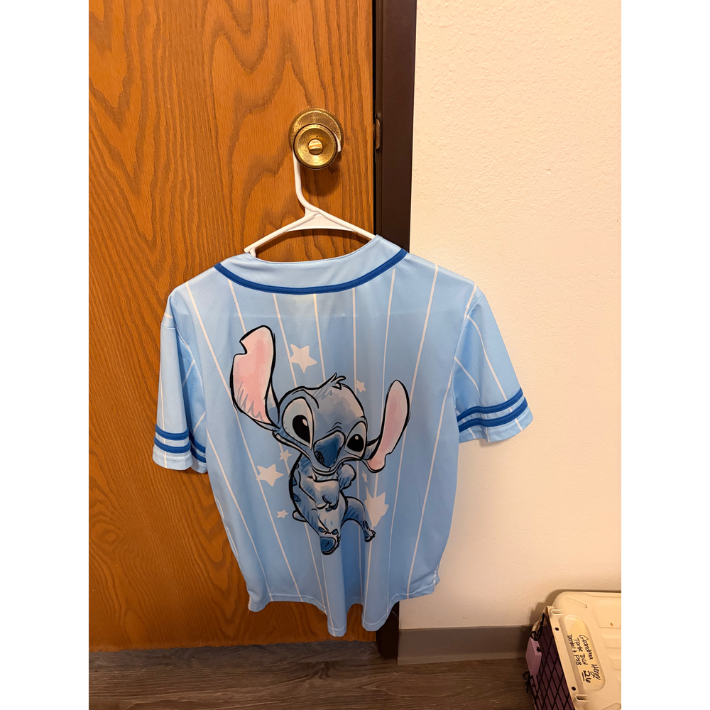 Disney Stitch Baseball Jersey Size M in Orange - Picture 2 of 3